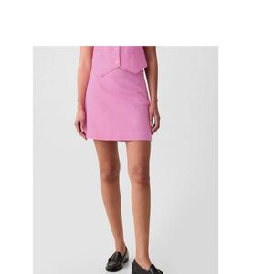 Gap pink linen skirt 100% cotton
